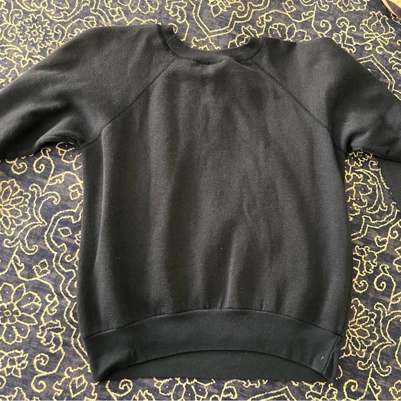 Vtg Sweatshirt Giraffe Motif Textured 3-D Navy 90s Cyn Les Shirlee Designs - Picture 4 of 4